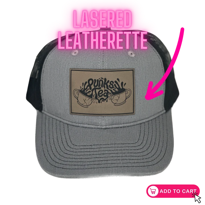 PunksTea Leather Patch Hat product image (1)
