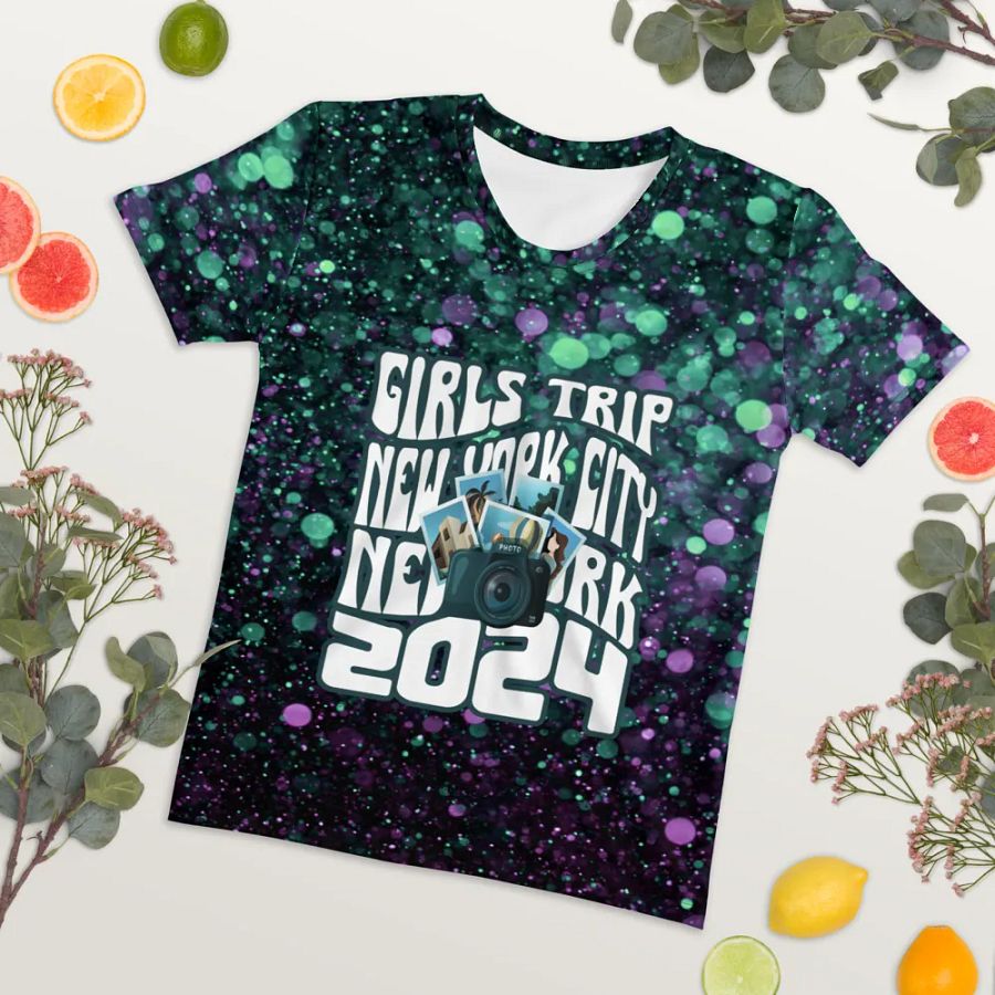 Girls Trip New York 2024 All Over Print T-shirt product image (7)