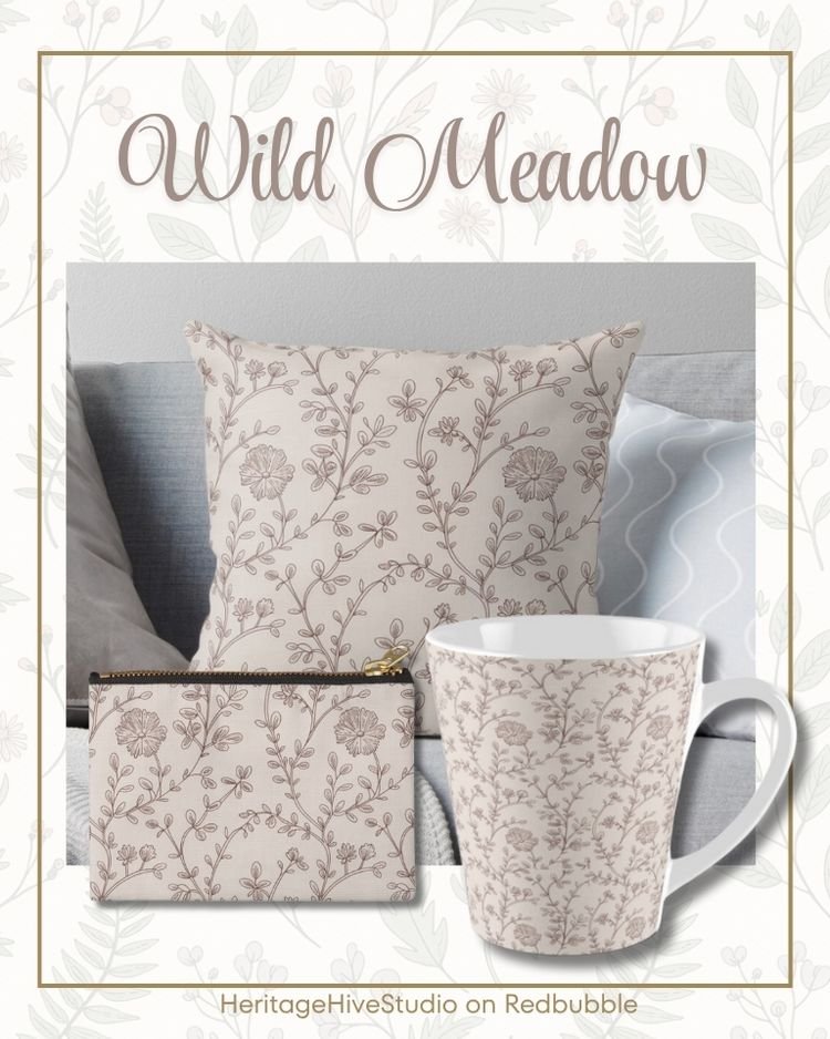 Dusty Rose Grandmacore cottagecore pattern decor