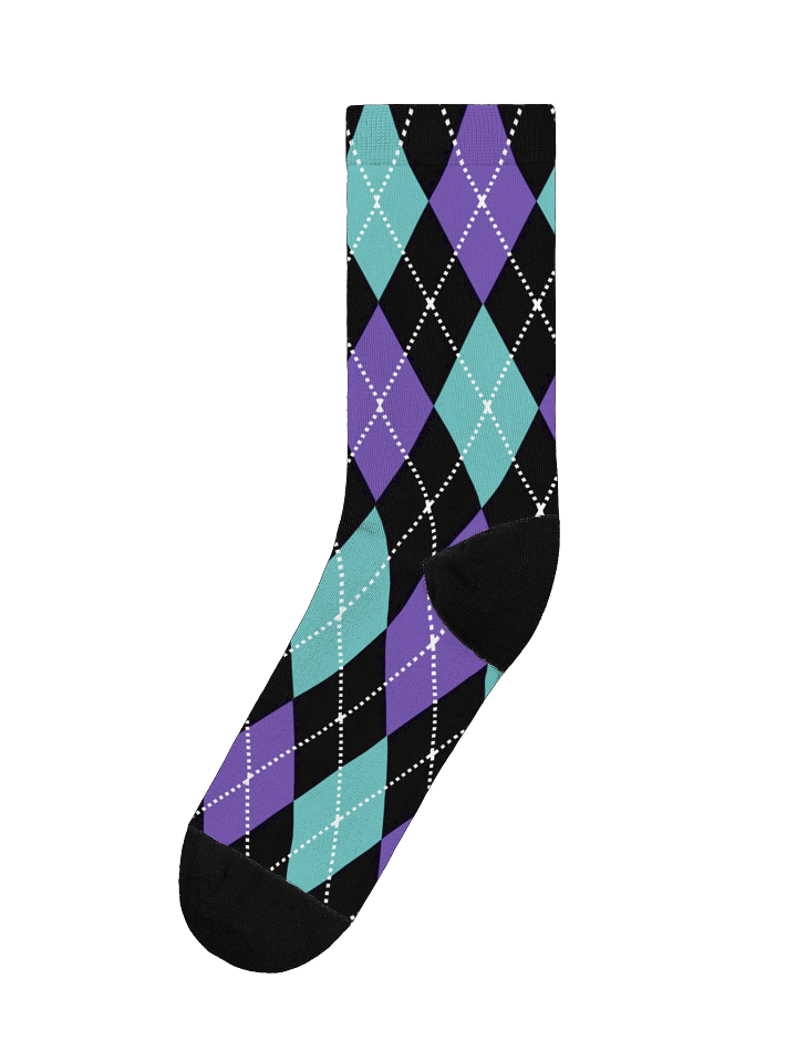 Black Argyle Socks product image (1)