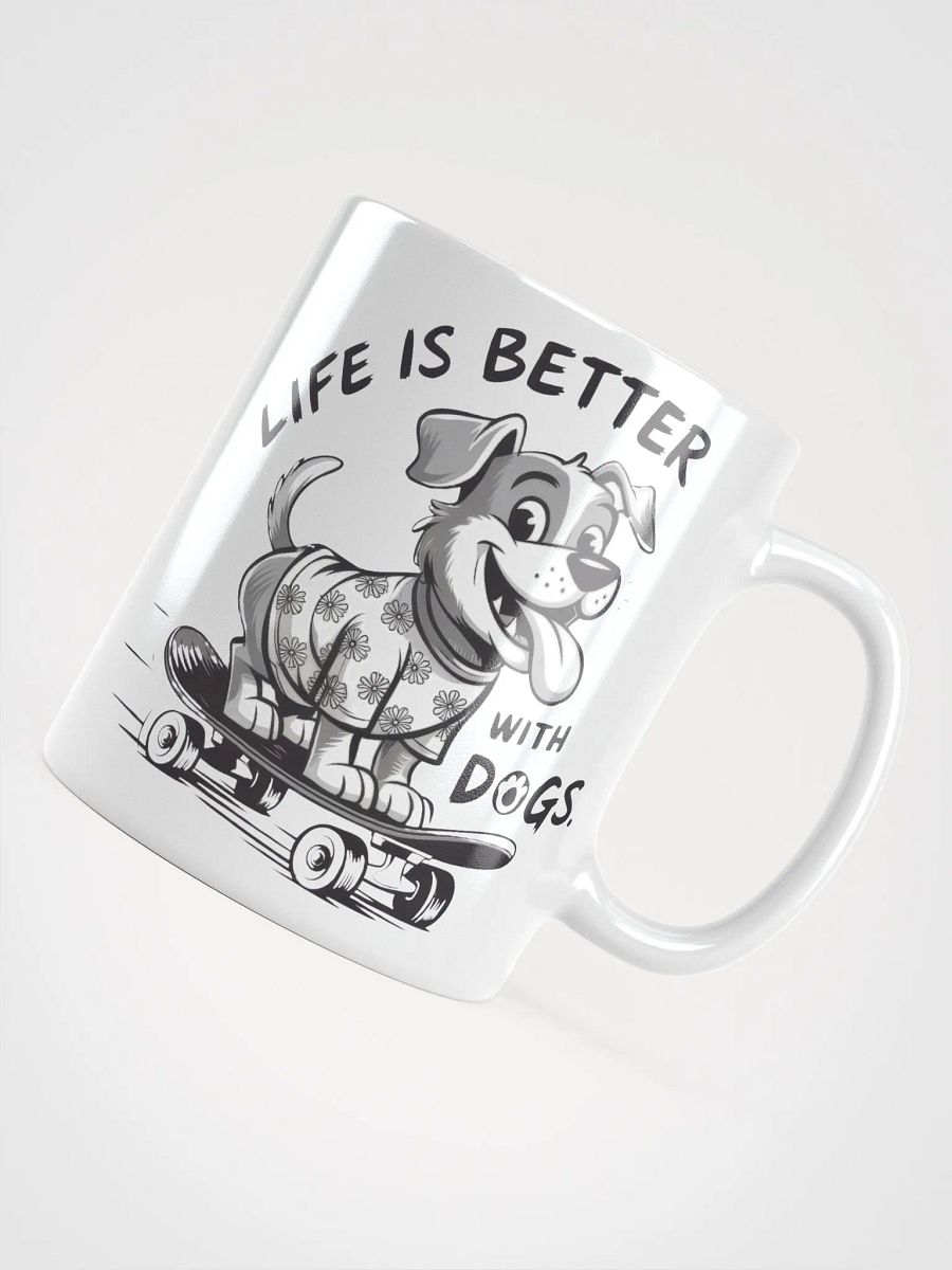 Skateboarding Life is Better With Dogs Mug product image (12)