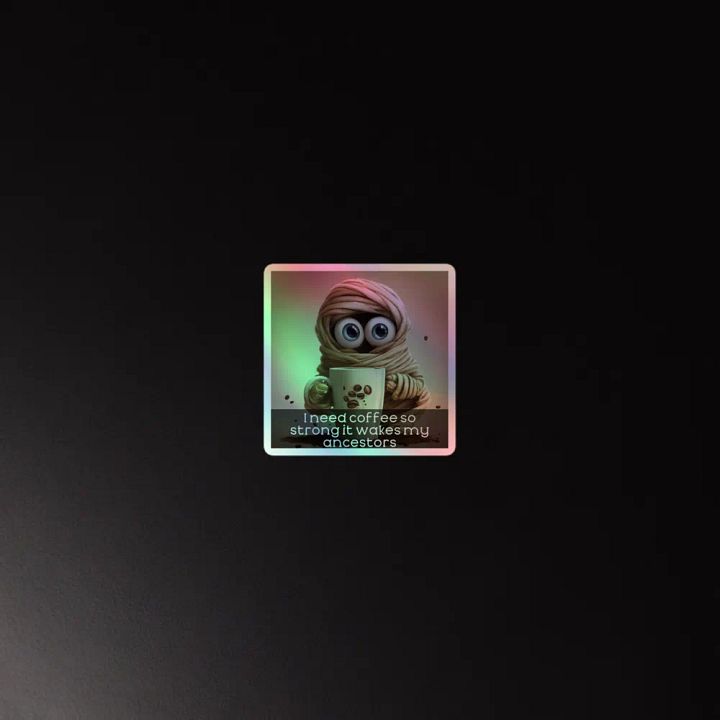 Ancestor Strength Coffee Holographic Sticker Sheet product image (4)