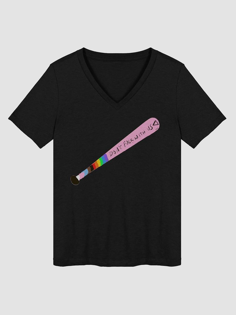 Don't F*ck With Us Relaxed V-Neck Tee product image (3)