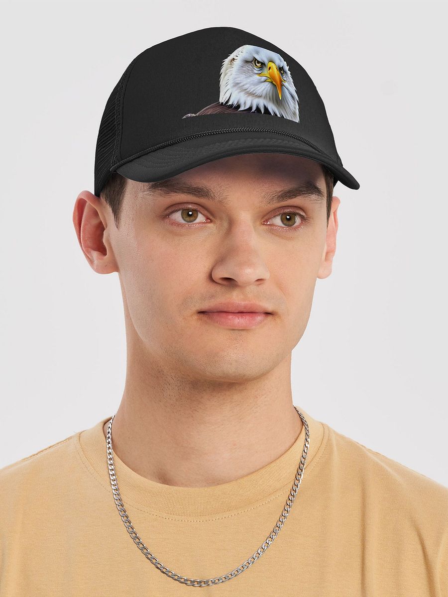 Rare Beauty: Valucap VC700 Foam Trucker Hat with Leucistic Bald Eagle Design product image (22)
