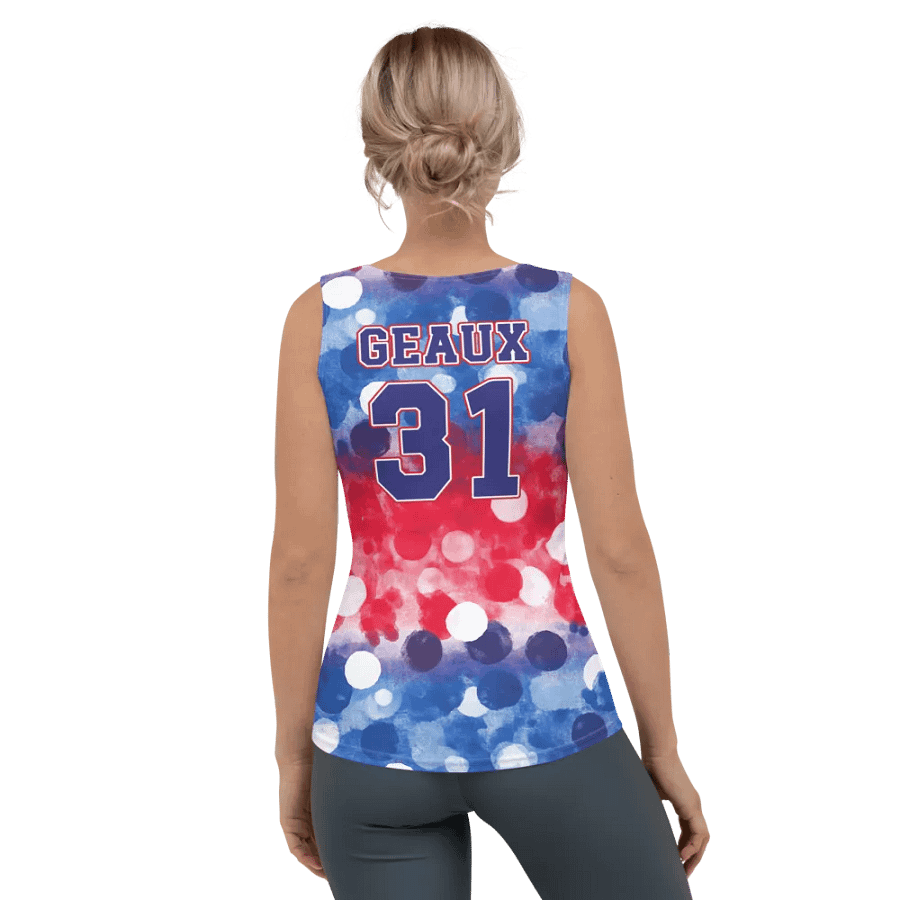 RWB Bokeh Ombre All Over Print Tank Top - Geaux 31 product image (4)