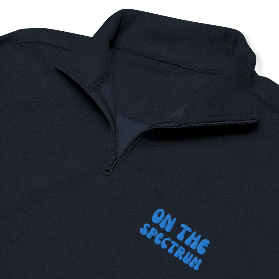 ON THE SPECTRUM (aqua) embroidered quarter zip product image (13)