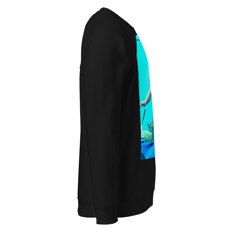 Mermaid Vibes Unisex Organic Raglan Sweatshirt product image (9)