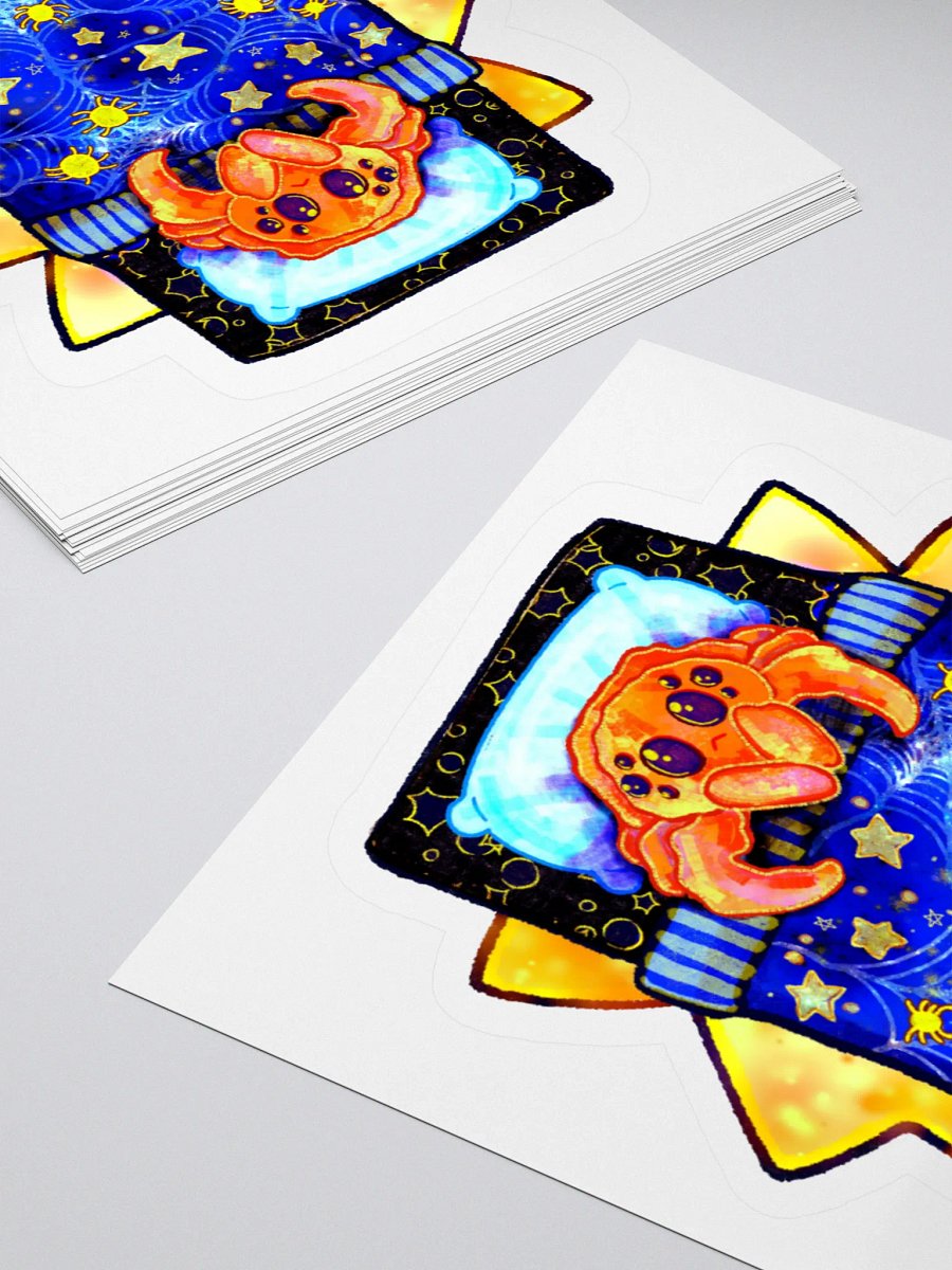 Sleepy Spider Sticker product image (11)