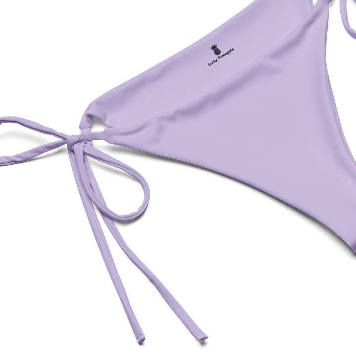 Soft Lilac Solid Color String Bikini Bottom product image (1)