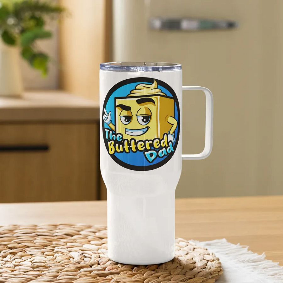 TheButteredDad Travel Mug With Handle product image (5)