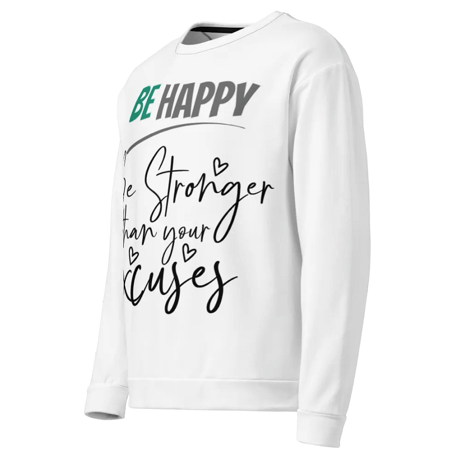 BE HAPPY All-Over Print Sweatshirt product image (3)