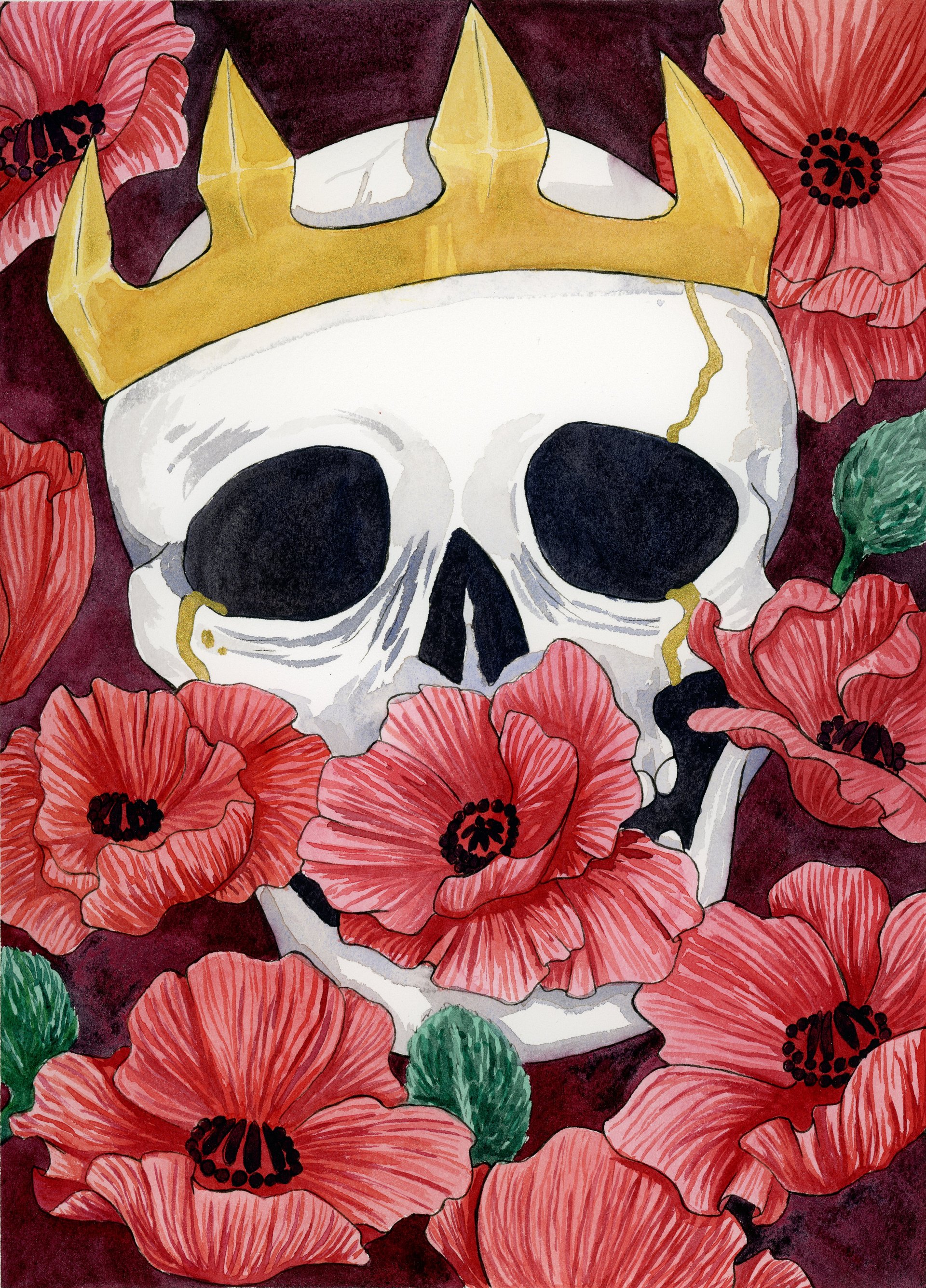 Poppies Sleep 8.5x11 Print product image (1)