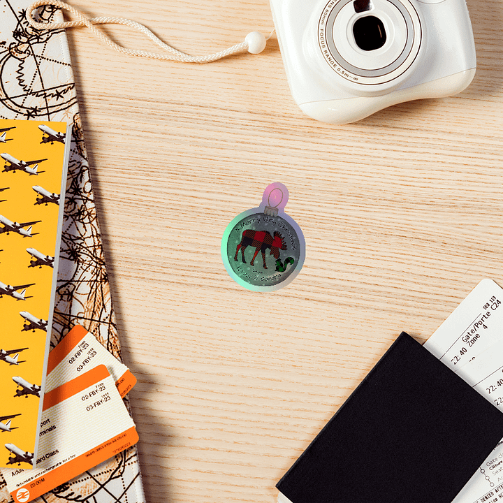 A Merry Idling Christmas Holo Sticker product image (2)