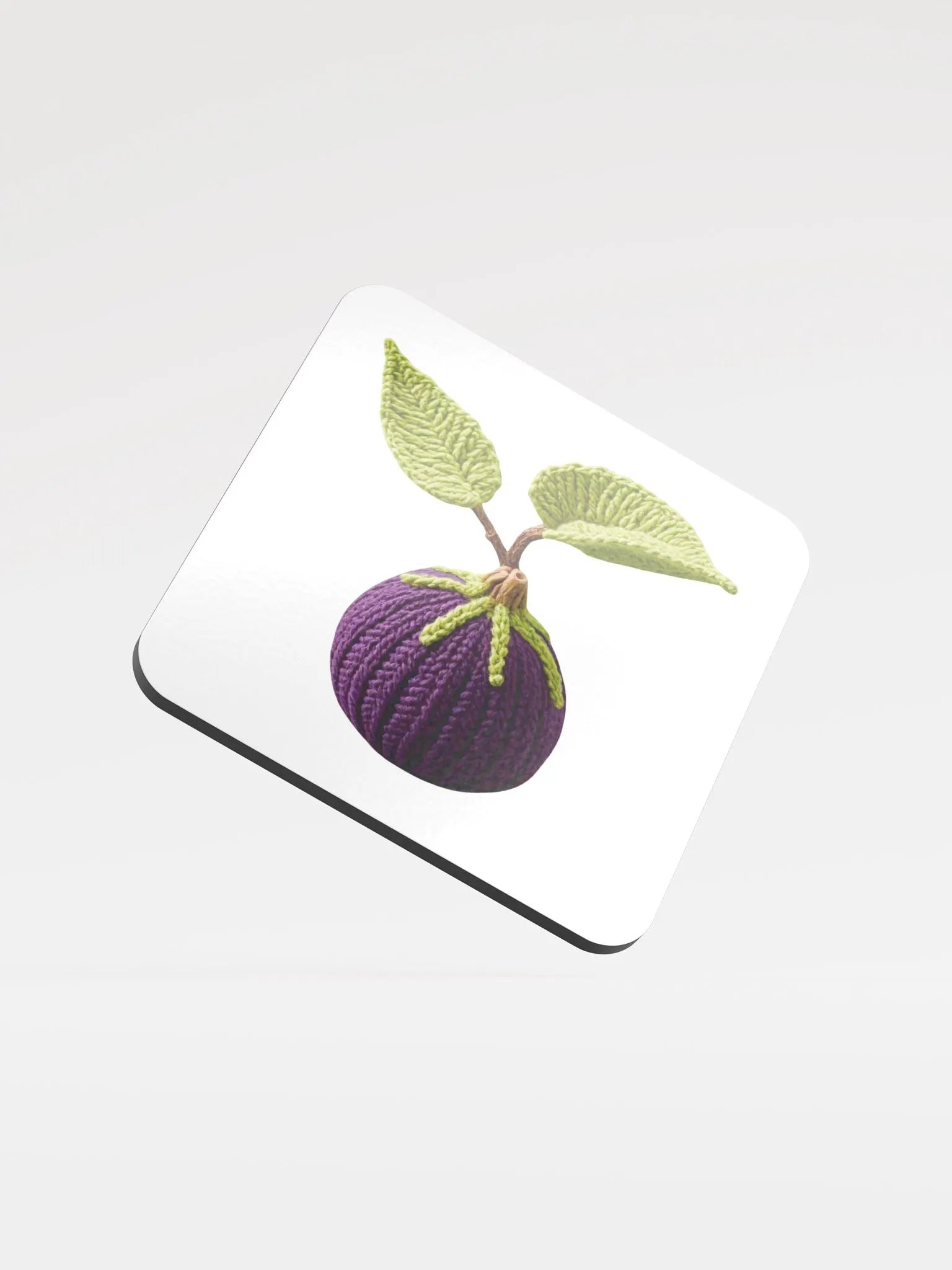 CozyAvocado Glossed Cork Coaster Fig #1 product image (1)