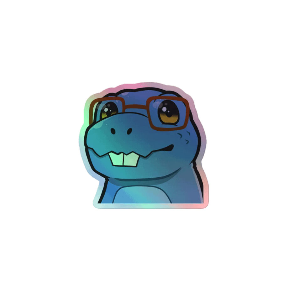 nerd holo sticker product image (1)