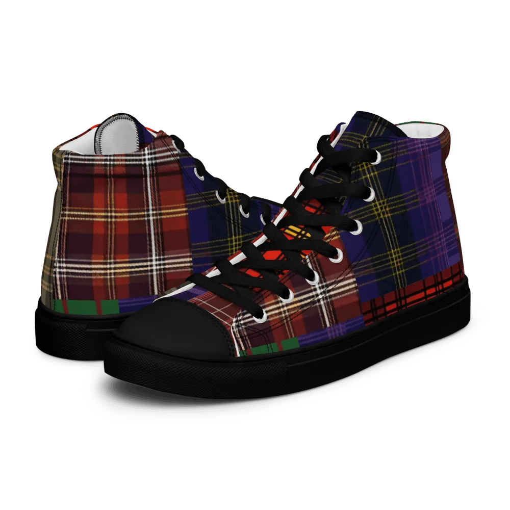 Mixed Tartan Shoes - Men's High Tops product image (9)