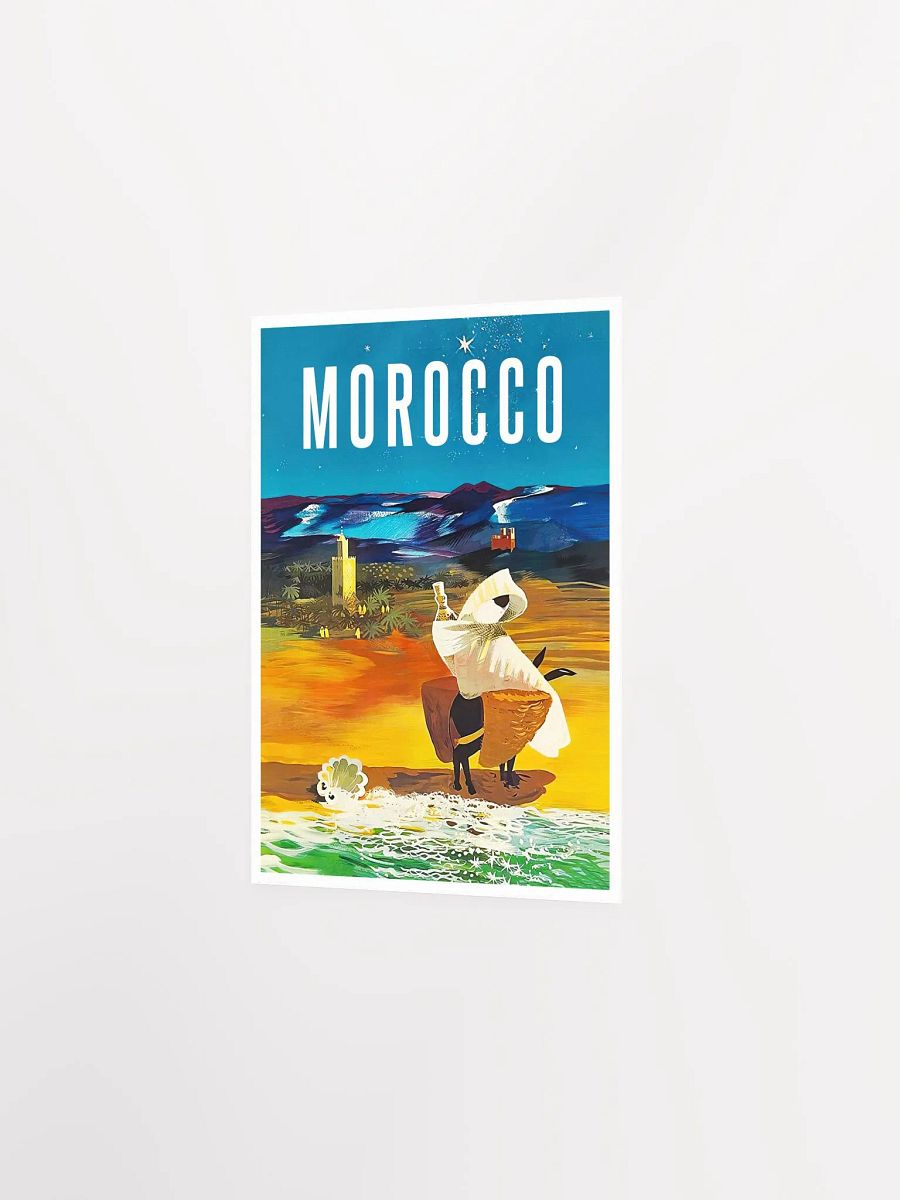Morocco, Africa, 1960 — retro vintage travel poster product image (7)