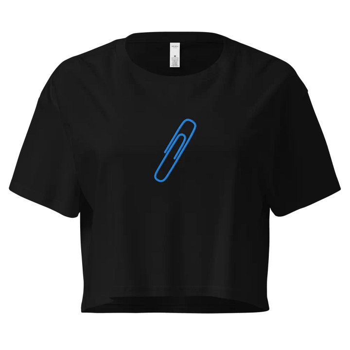 Minimalist Blue Paperclip Crop Top product image (1)