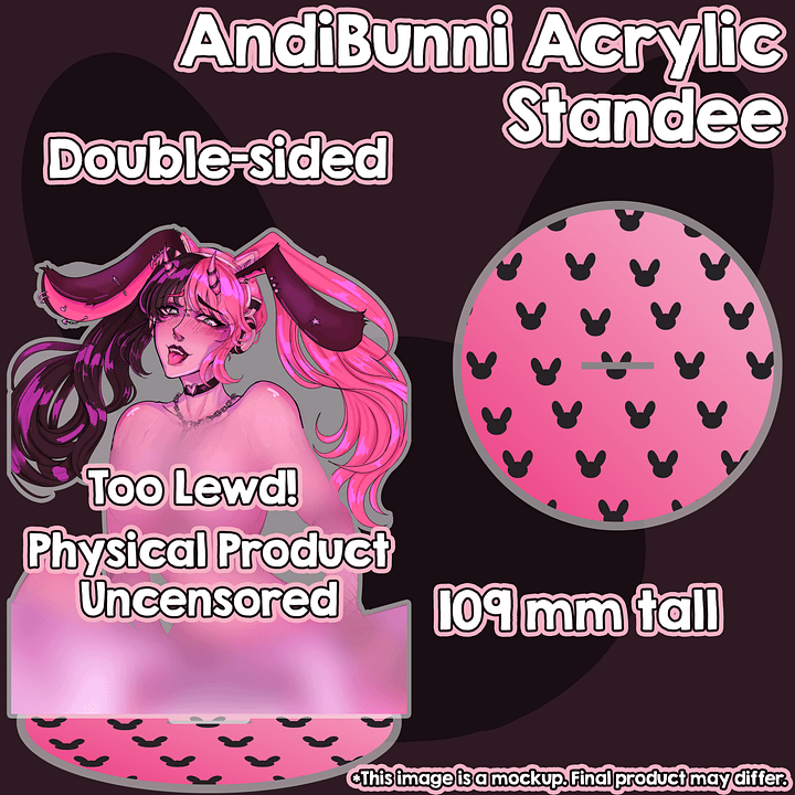 AndiBunni Lewd Acrylic Standee [PREORDER] product image (1)