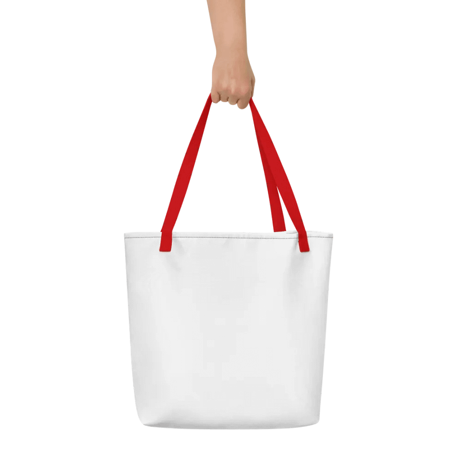 Blooming Red Rose Large Tote Bag product image (7)