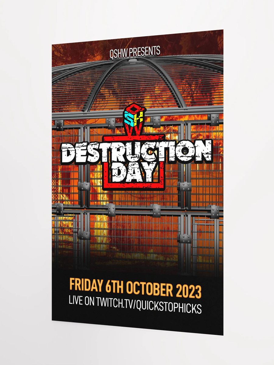 QSHW DESTRUCTION DAY COMMEMORATIVE POSTER product image (3)