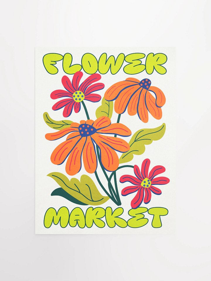 Flower Market: Retro Boho Poster Art Print product image (2)
