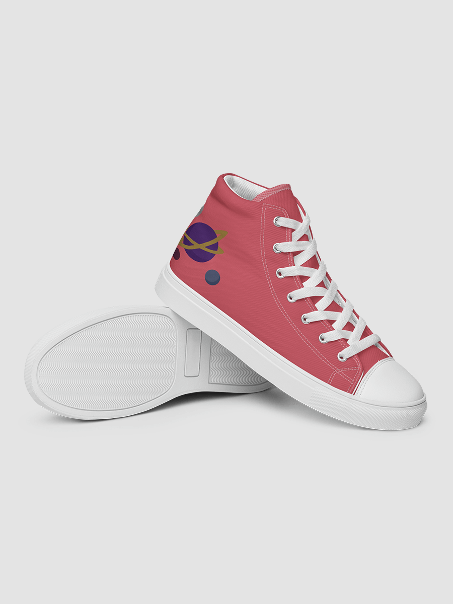 Women’s high top canvas shoes - Coral product image (3)