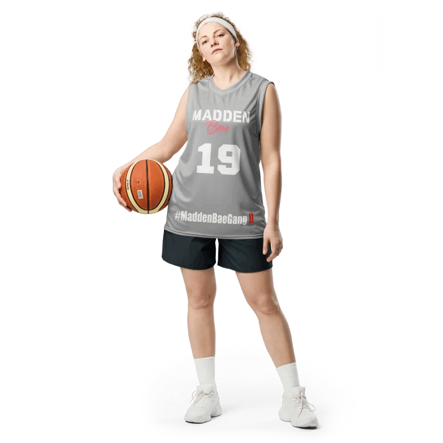 Madden Bae Jersey 👨‍🎨 (Gray + White Logo) product image (7)