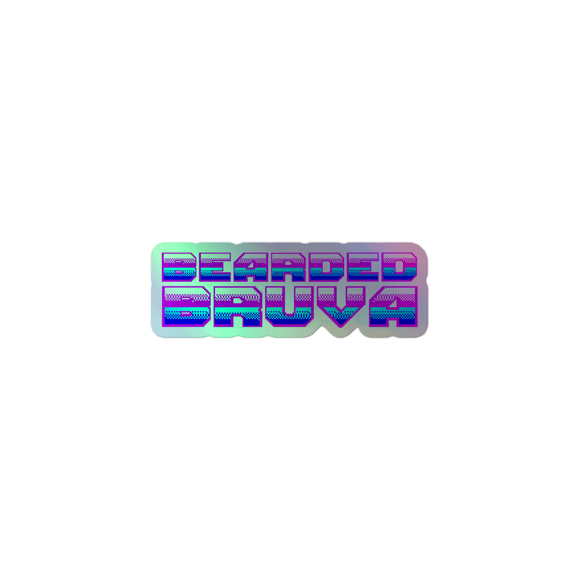 BEARDEDBRUVA Holographic Sticker Sheet product image (1)
