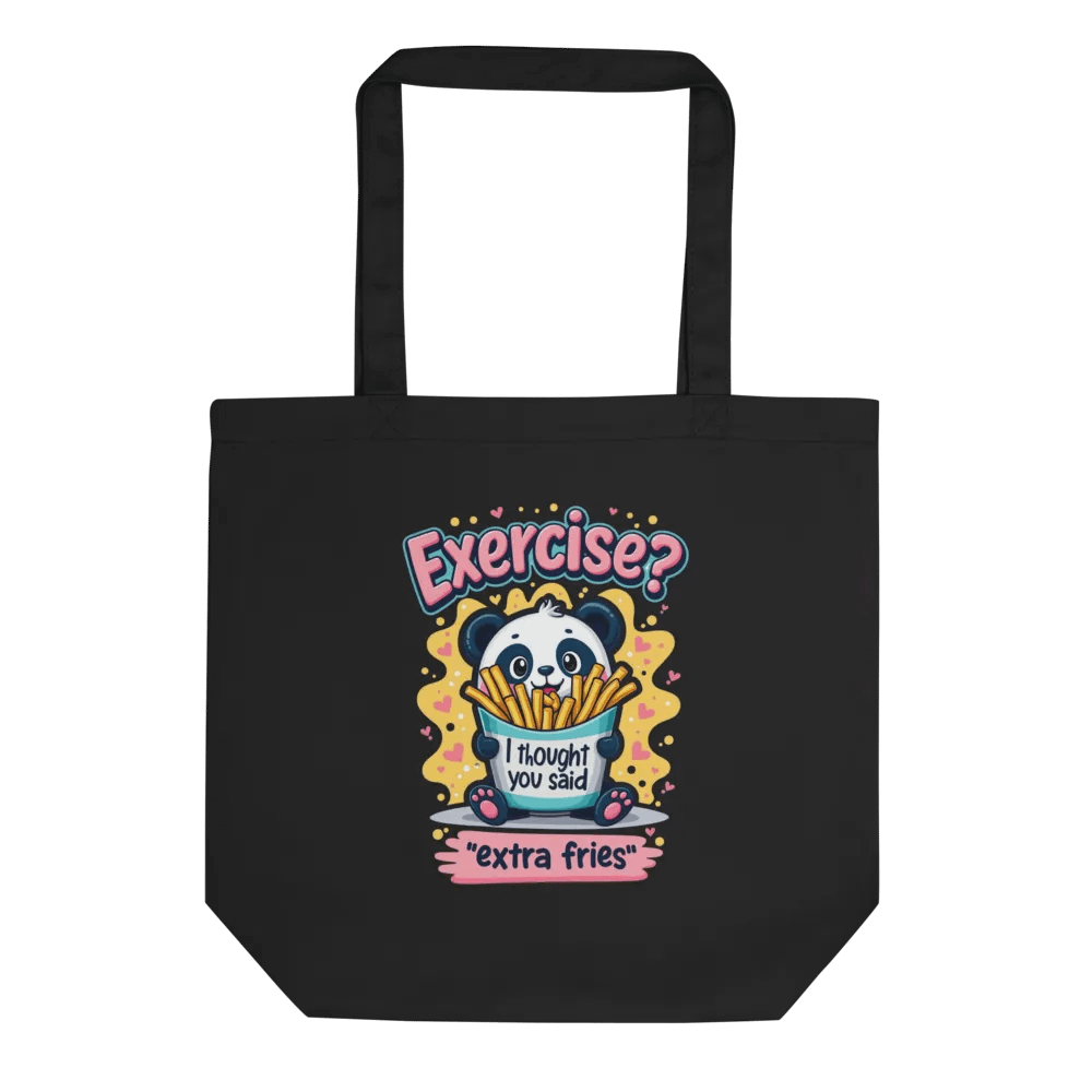 Panda 'Extra Fries' Tote Bag product image (1)