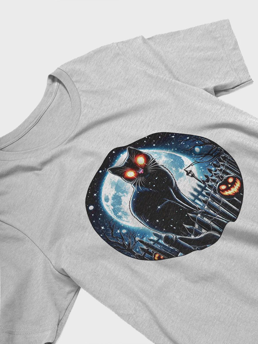 Glowing Eyes Black Cat Halloween T-Shirt product image (17)