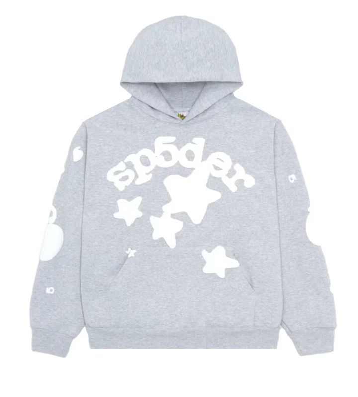 SP5DER BELUGA HOODIE HEATHER GREY product image (1)