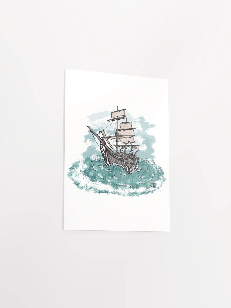 Kraken's Fury Matte Poster product image (31)