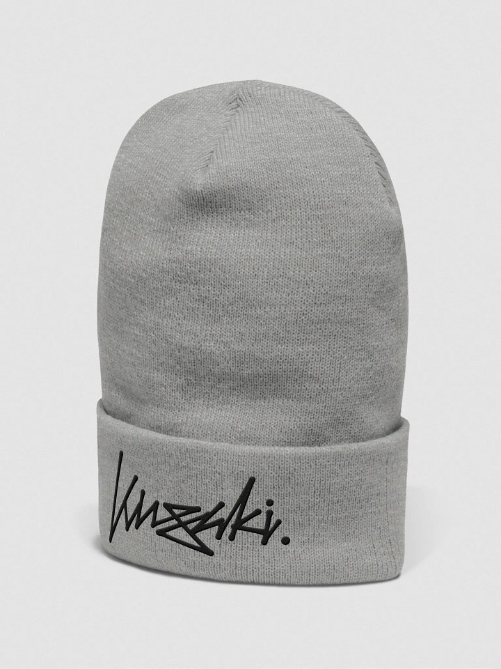 Kusaki - Skate Style Logo Embroidered Beanie (Black Logo) product image (2)