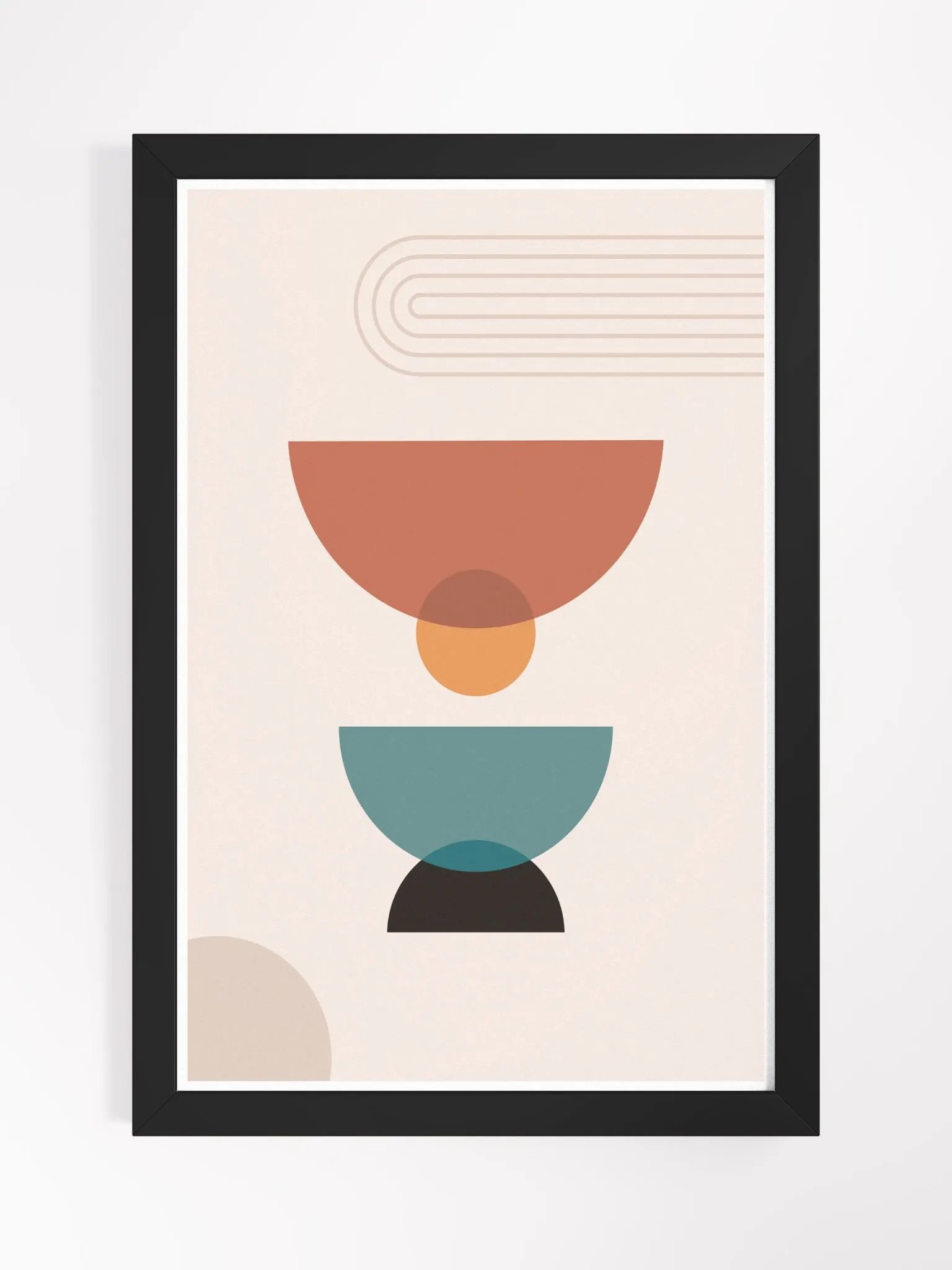 Geometric Harmony Framed Poster product image (2)