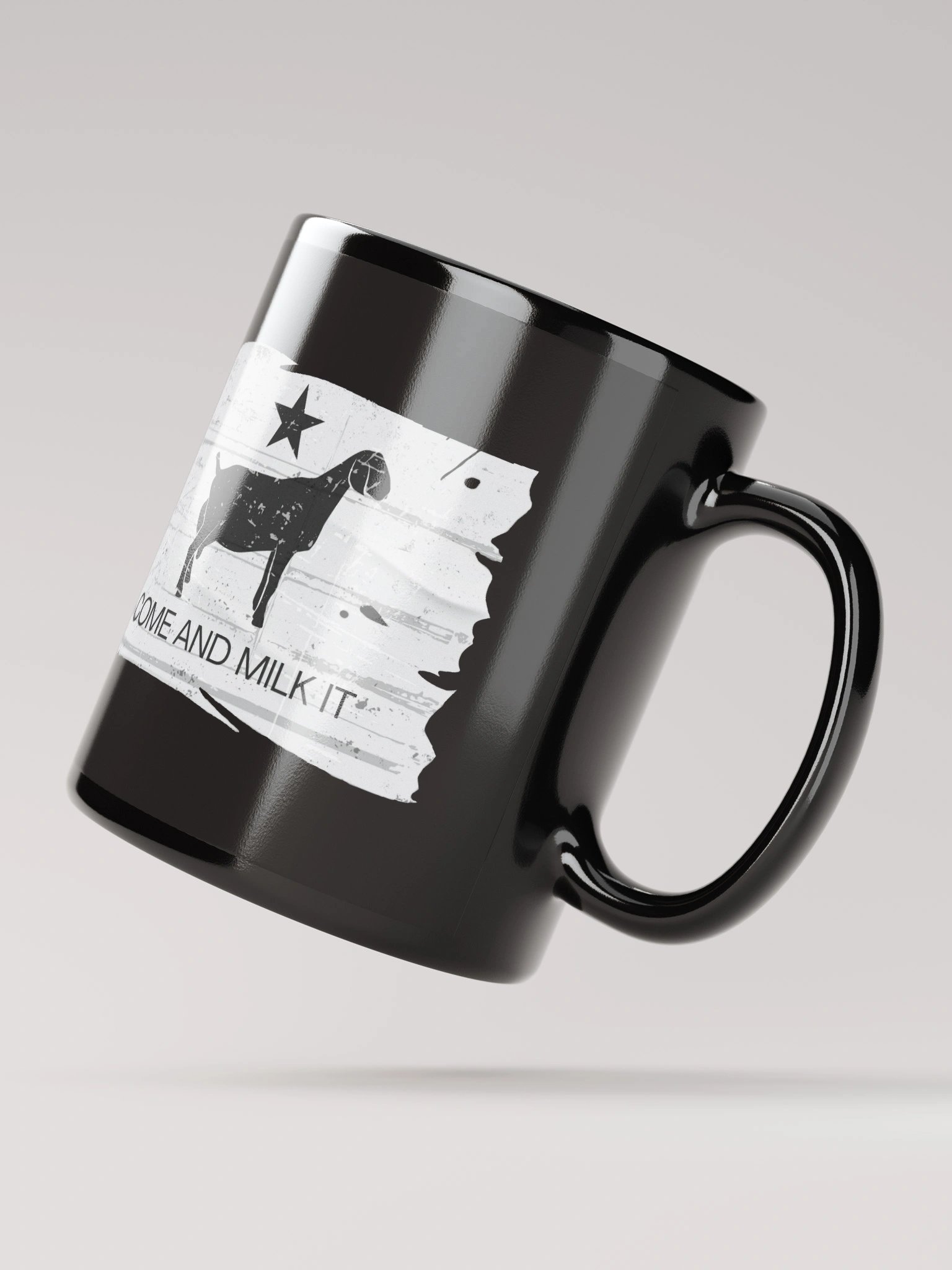 Goat Distressed Flag Mug product image (3)