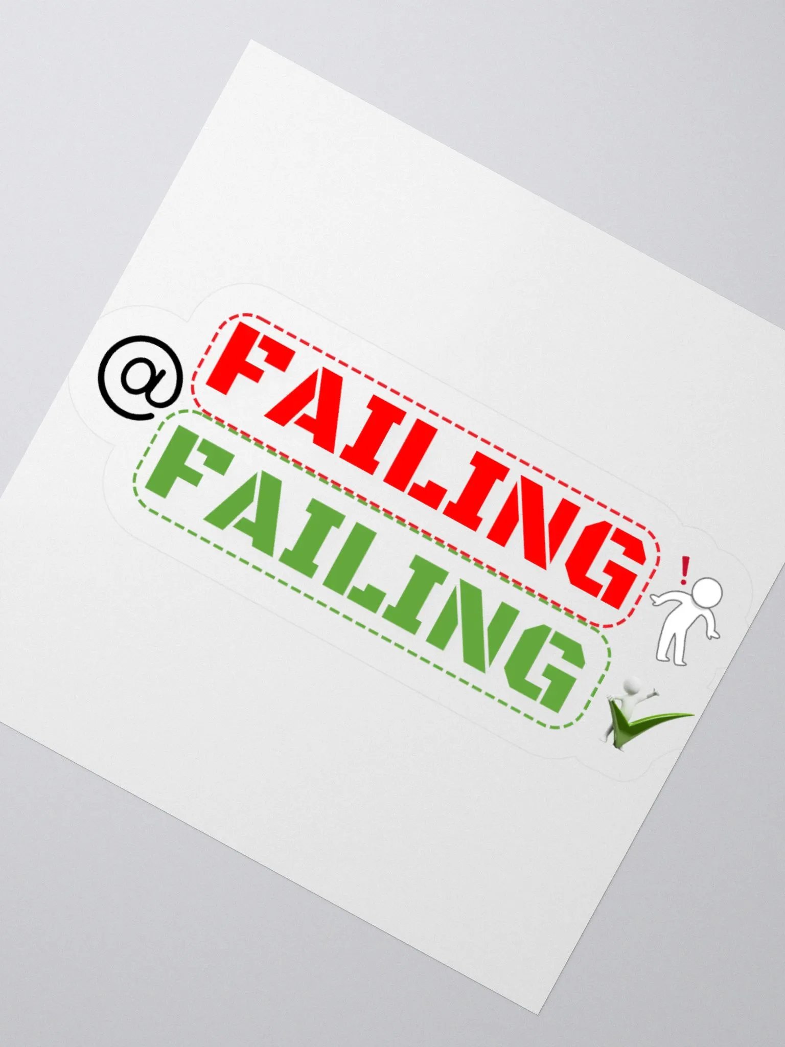 Failing at Failing Kiss-Cut Sticker product image (5)
