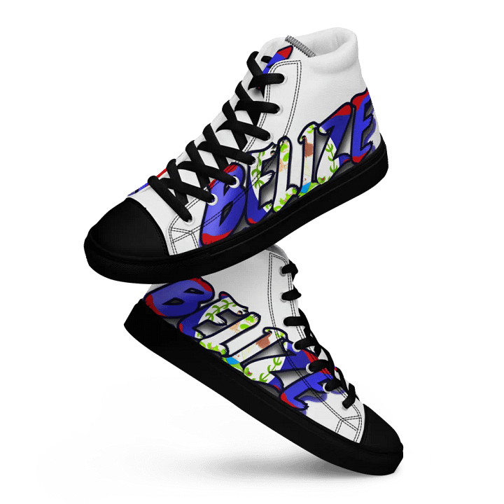 Belize @43 Independence Day Men's High Top Canvas Shoes product image (1)