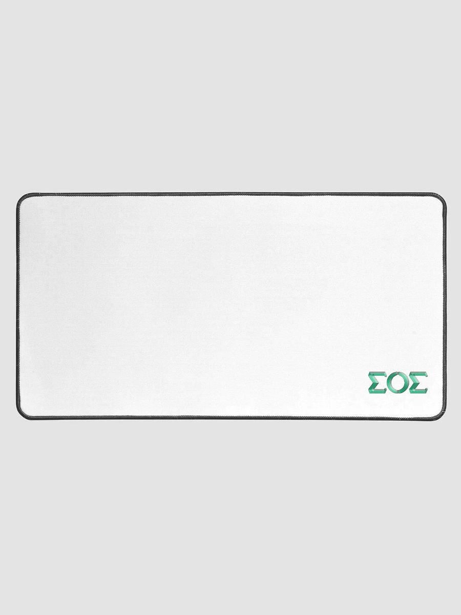 S.O.S. Beveled Desk Mat 15.5" x 31.5" by Allcolor product image (1)
