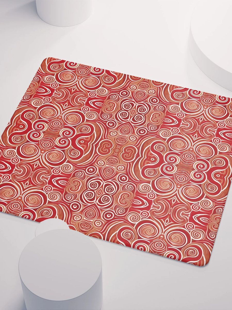 Funky Cherry Liquid Swirls Tie-Dye Gaming Mouse Pad product image (4)