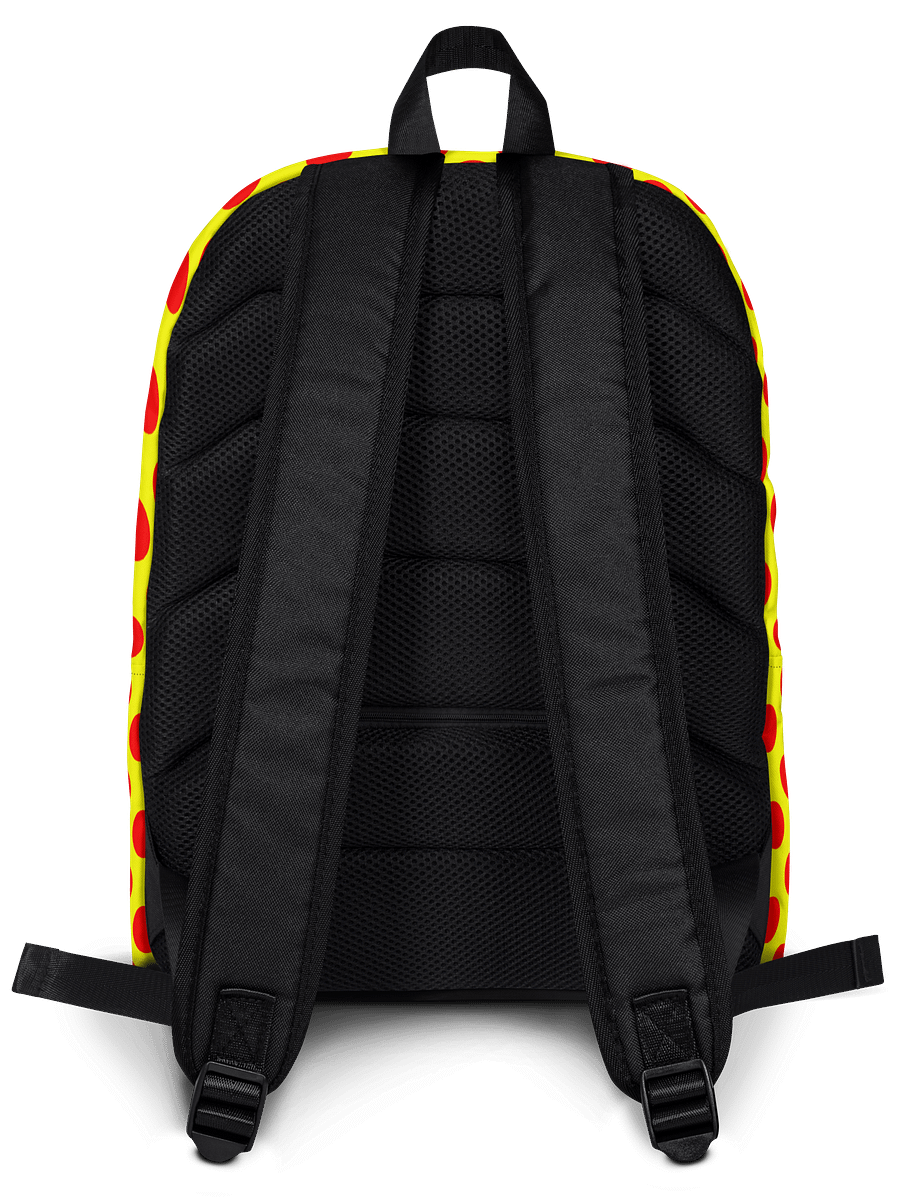 Red Polka Dots on Yellow Backpack product image (5)