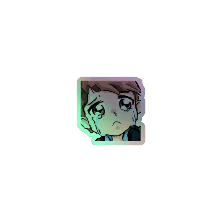 Chaabbz Sad Holographic Emote Sticker product image (1)