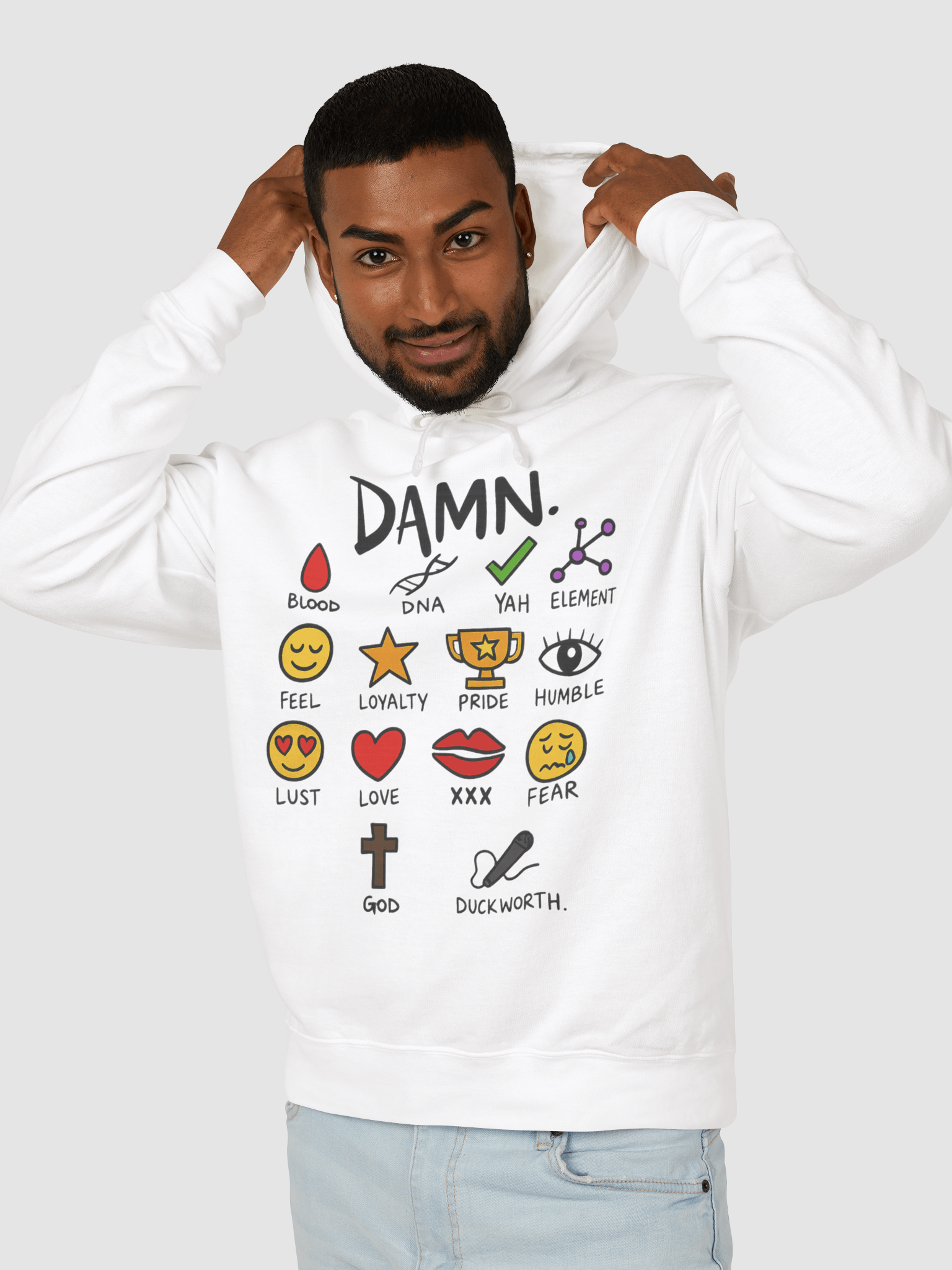 Kendrick Lamar Damn Notebook Hoodie product image (3)
