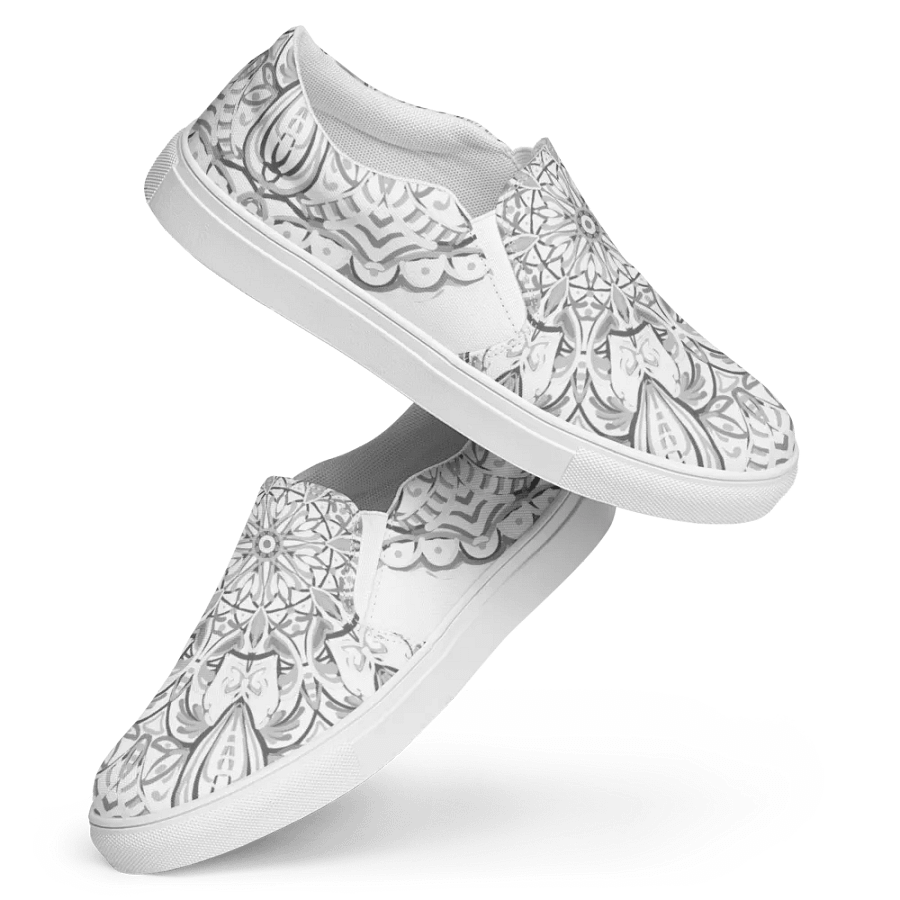 Monochrome Mandala Slip-Ons product image (3)