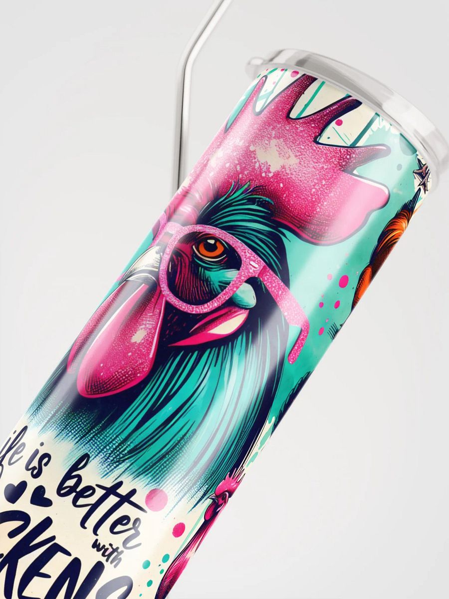 Funky Life Is Better With Chickens Stainless Steel Tumbler product image (5)