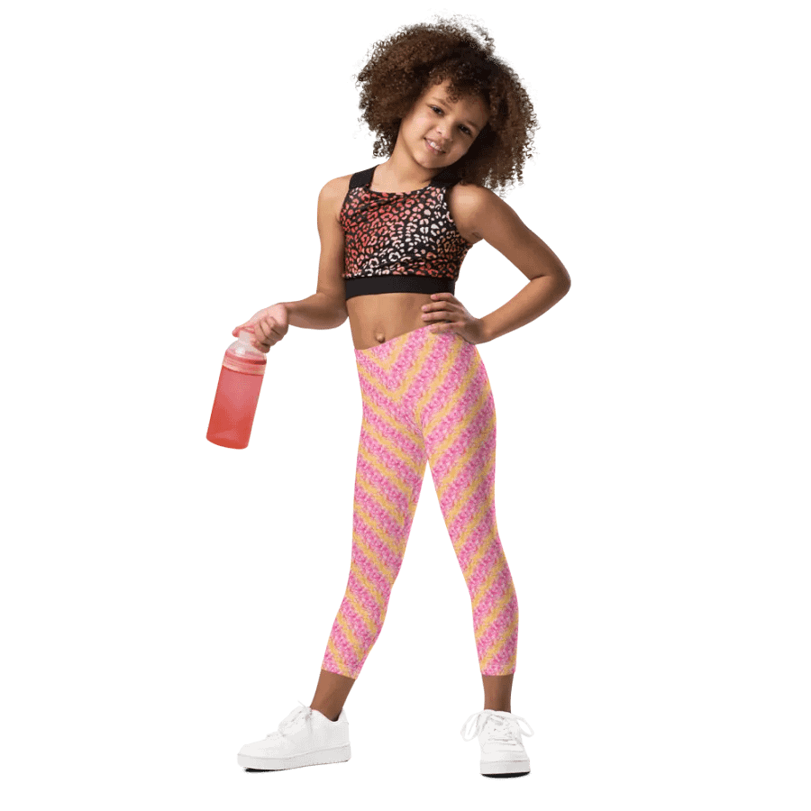 Spring Sweet Striped Leggings for Girls product image (5)