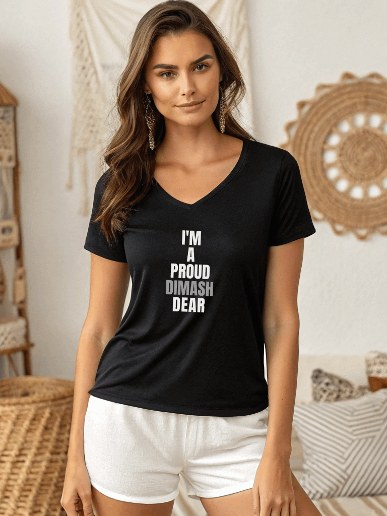 Singer From Kazakhstan Bella Canvas Unisex V-Neck product image (6)