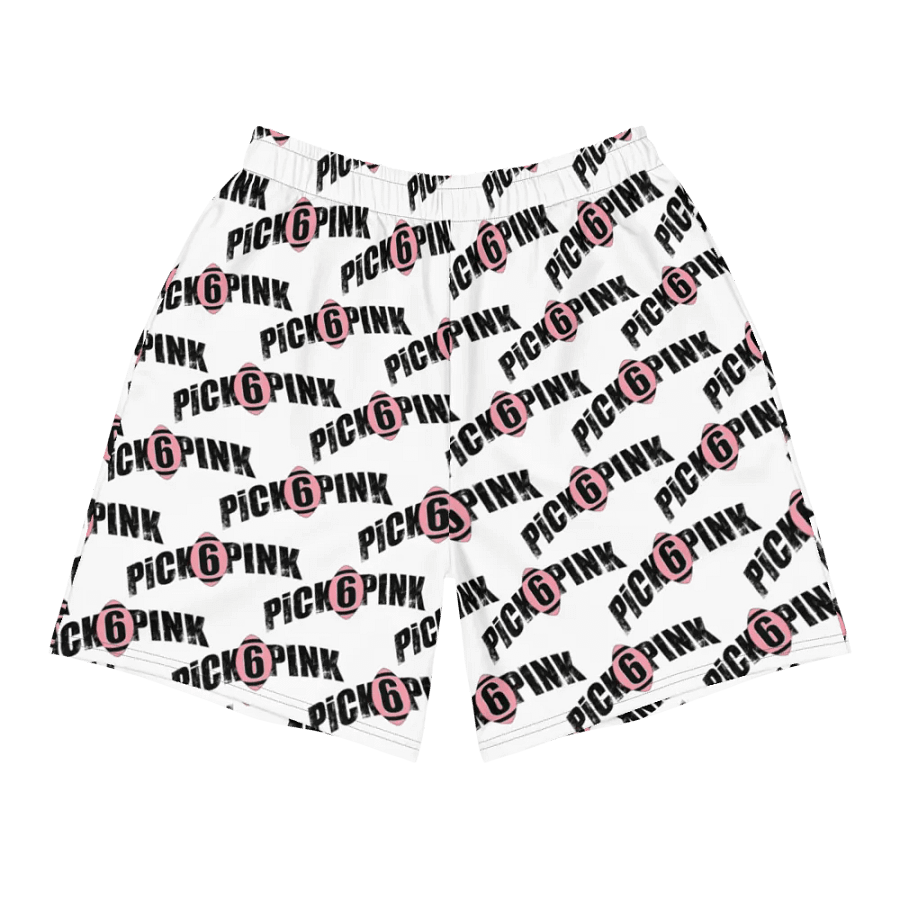 Pick 6 Pink White Athletic Shorts product image (1)