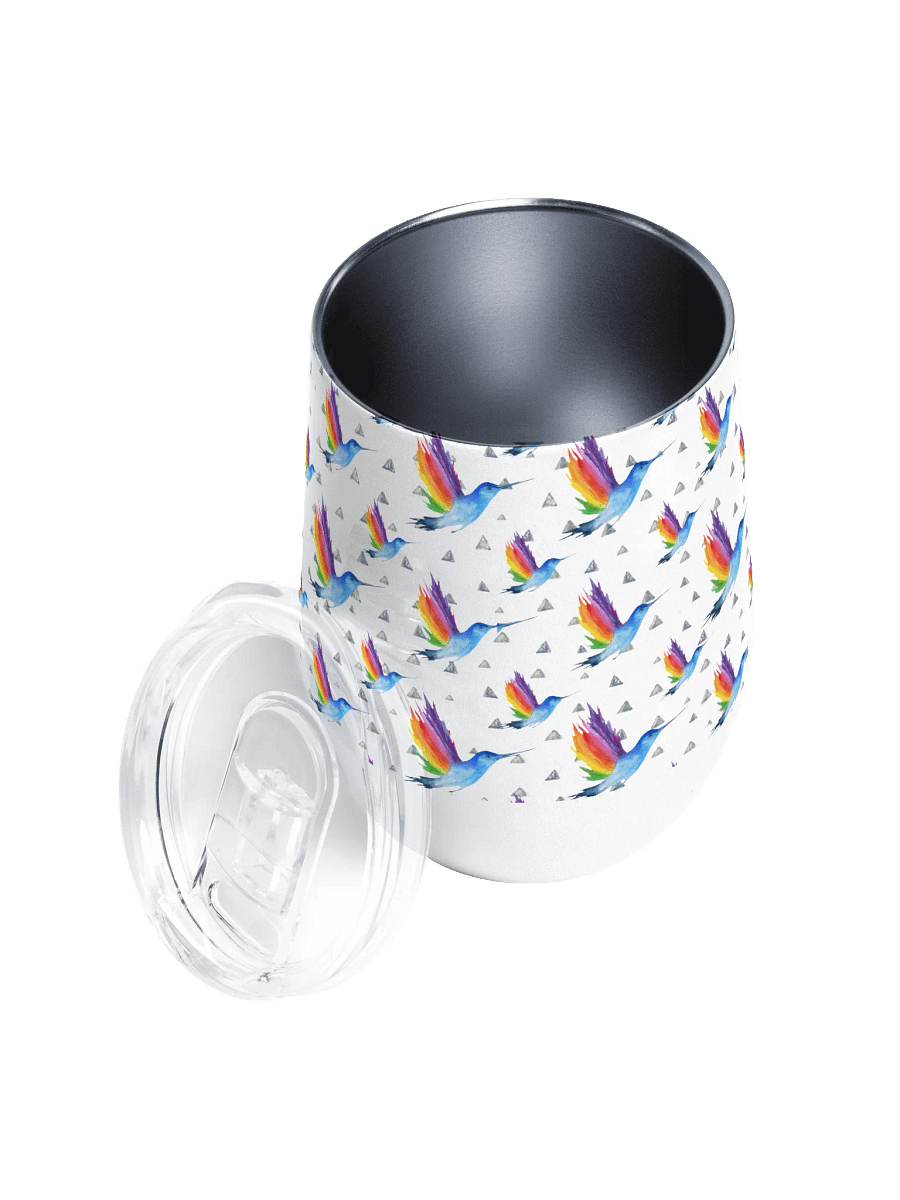 hummingbird Wine Tumbler gift for hummingbird enthusiast moms dads sons daughters friends colleagues product image (3)