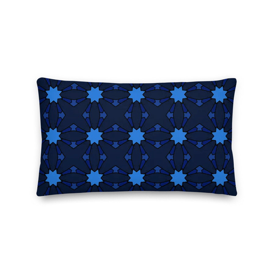 Blues 1 Throw Pillow in Design p4mOctagon_20250110_202421 product image (5)